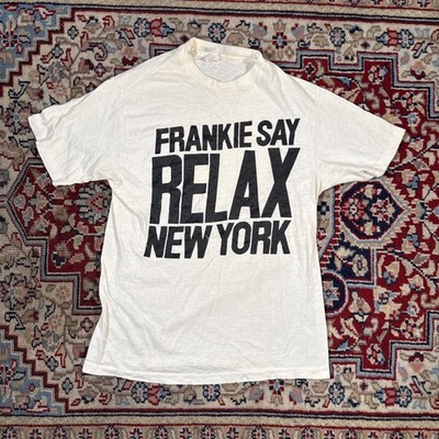 Vtg 80s Frankie Goes To Hollywood Frankie Says Relax New York T Shirt Size Med