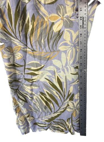 Patrons of Peace Romper S Smocked Tropical Boho Resort Pockets Rayon Flowy Beach - Picture 17 of 18