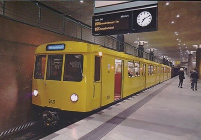 New Postcard with Berlin Underground Line ''U 55'' to Hauptbahnhof, Blank