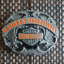 VTG 1991 Harley Davidson Motorcycle Belt Buckle N-88 Harmony Designs Made In USA