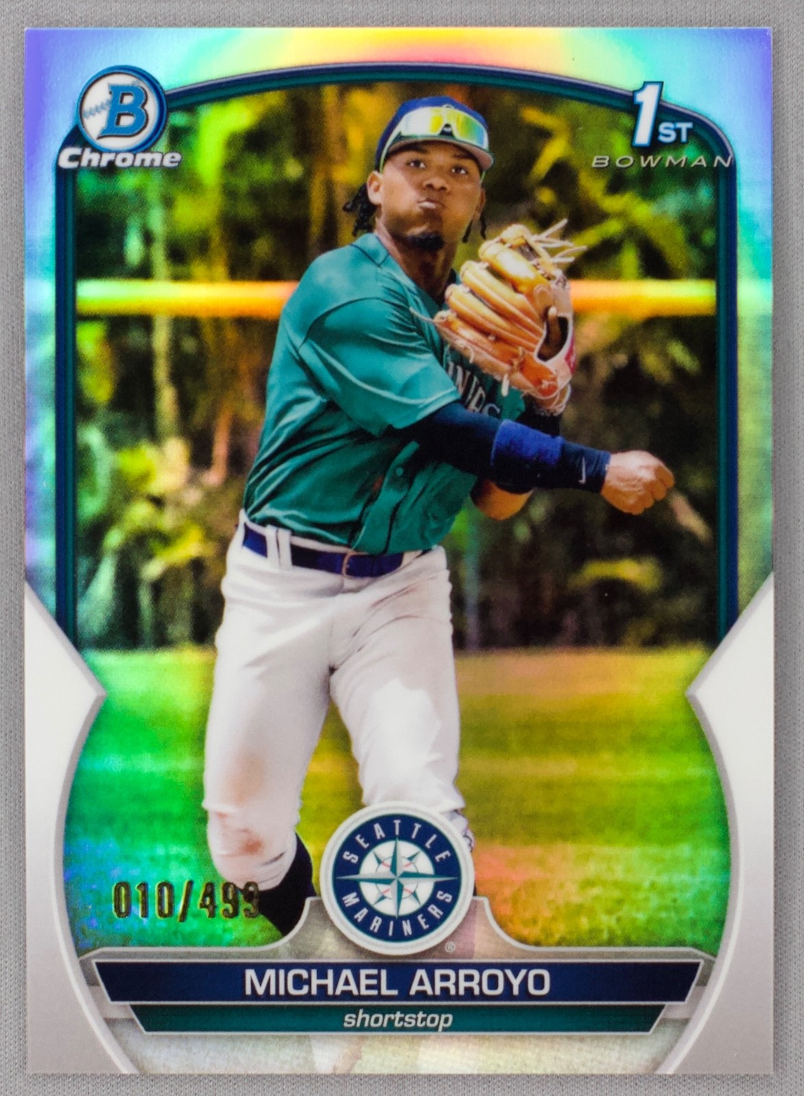 2023 Bowman Chrome Prospects 1st Michael Arroyo #BCP-63 Refractor /499 (RC)