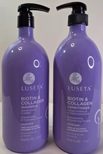 Luseta Biotin and Collagen Shampoo and Conditioner Set Of 2 33.8 oz New