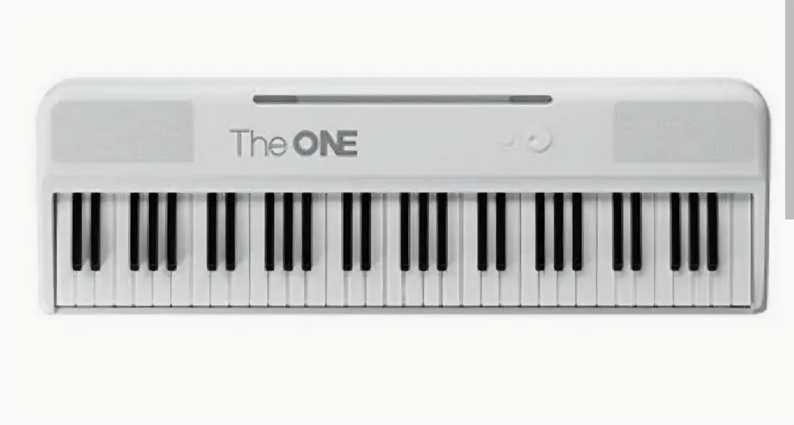 The ONE COLOR Smart Keyboard, White, Portable & Light Up Keys w/ Bluetooth