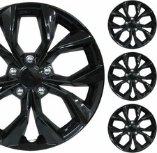 Pacrim 17 Universal Gloss Black Steel Wheel Covers Hubcaps For Rims Set Of 4 Pacrim 17 Universal Gloss Black Steel Wheel Covers Hubcaps For Rims Set Of 4