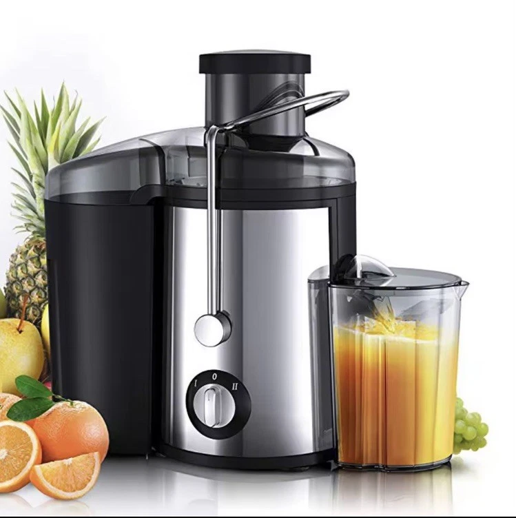 Exprimidor de frutas centrífugo de acero inoxidable, Motor de 800W,boca Ancha
