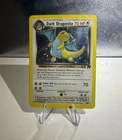 Pokemon Dark Dragonite 5/82 Holo Rare Team Rocket Unlimited  Vintage 2000 DMG