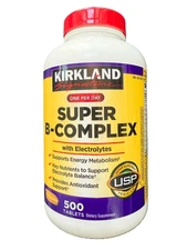 Kirkland Signature Super B-Complex 500 Tablet Electrolytes Vitamin C Exp 6/27