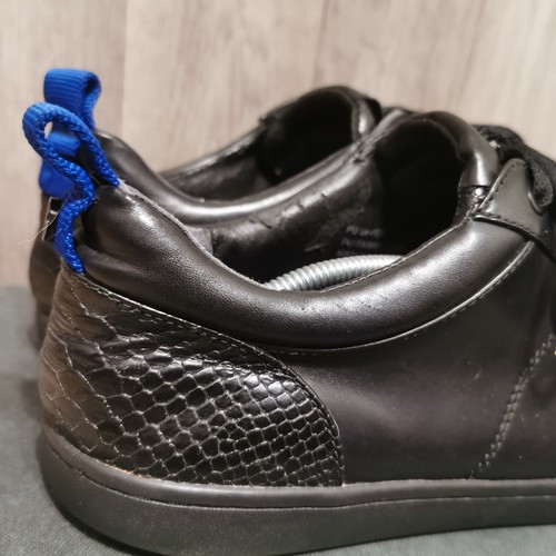 Men’s Kurt Geiger black Sneakers With Snake Skin Texture Size uk 9 eu 43 - Picture 3 of 21