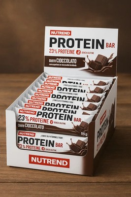 Nutrend Protein Bar Chocolate 55g - Protein Bar 23% Protein 24 Piece