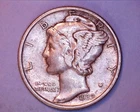 1939-D  MERCURY DIME  AU  **213-6C