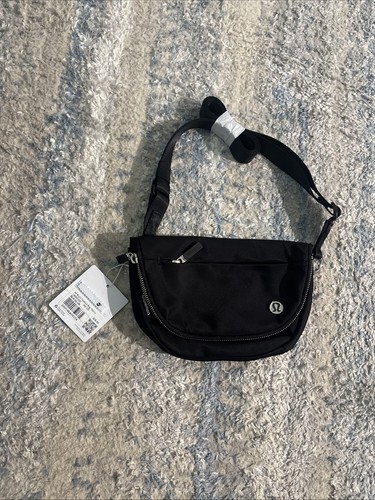 lululemon All Night Festival Bag *Micro Black / Silver NWT