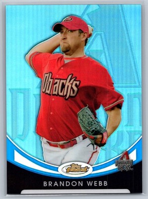 Brandon Webb 2010 Finest #33 Refractors Blue /299