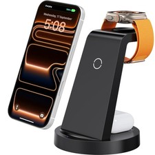 3 in 1 Wireless Charging Station for iPhone 17 16 15 14 Pro Max Apple Watch