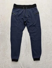 BYLT Jogger Sweatpants Mens XL Blue Premium Performance Zip Pocket Athletic