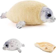 12   Molting Seal Plush Pillow,Chubby Blob Seal Stuffed Animal Plushies for Boys