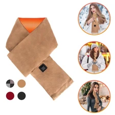 USB Heating Neck Shawl For Men And Women Available In Grey Soft Warm Scarf