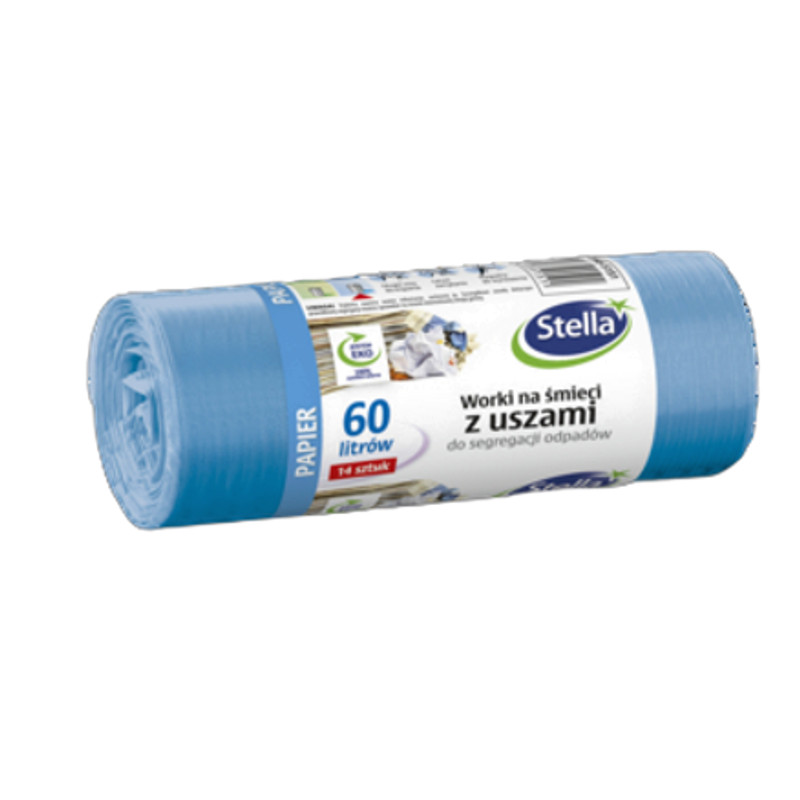 5903936035151 Stella Worki na mieci z uszami do segregacji odpadw PAPIER 60L14 2990₽