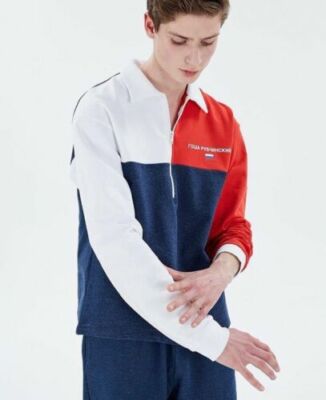 Gosha Rubchinskiy Polo HALF Zip Logo SS16 Sweatshirt Combo Gosha Rubchinskiy Polo HALF Zip Logo SS16 Sweatshirt Combo