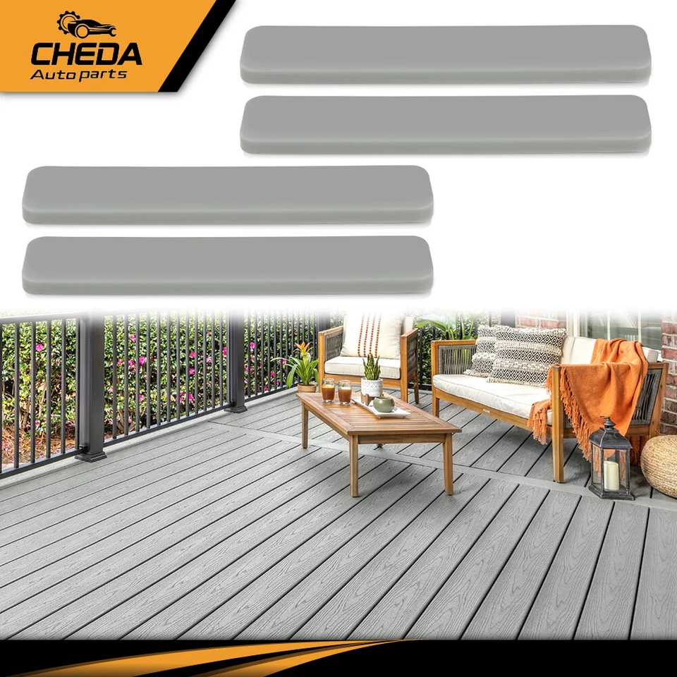 4件装塑料装饰板端盖套件5.5英寸多色适合TREX — 第 3/4 张图片