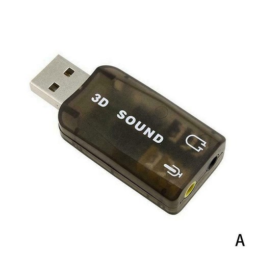 Stereo Headset 5.1 USB To 3.5mm Headphone Jack 3D Mic Sound Adapter2025 W2G9 - Afbeelding 6 van 8