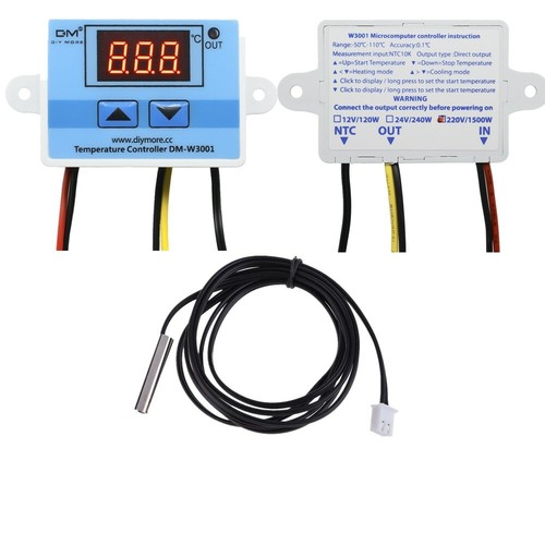 W3001 Incubator Digital Temperature Controller Thermostat Switch Probe Tester - Picture 4 of 5