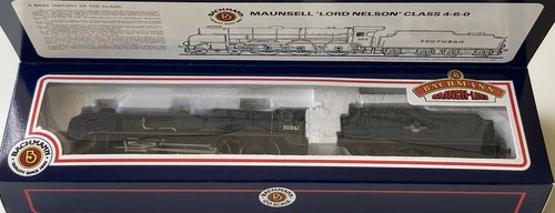 Bachmann 00 31-403 BR(SR) Lord Nelson #30861 “LORD ANSON” Lined Green Late Crest - Picture 2 of 8
