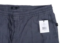 $120 NWT ONIA 100% LINEN TOM CARGO SHORTS XXL 40 TRAVEL FLAT FRONT ELASTIC WAIST