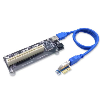 1PC PCIe to PCI Adapter Card PCI-E to PCI Converter PCI-e Extender Card PCI-E1.0