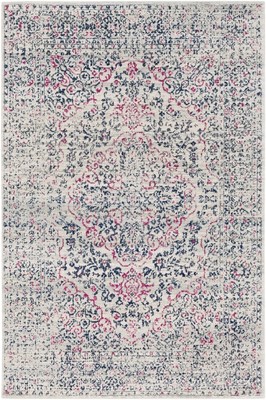 Surya Harput HAP-1002 5'3'' x 7'3'' (Light Gray, Dark Blue) by Surya