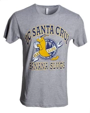 Men's UC Santa Cruz Banana Slugs T-Shirt UCSC Vincent Vega Pulp Fiction Movie