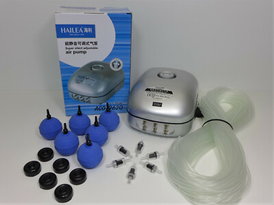 Hailea ACO-9620 Teich-Belüfter-Pumpe Sauerstoffpumpe, wahlweise Ersatz-Membranen