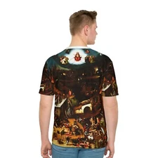 Hieronymus Bosch The Last Judgement Jesus Men T-shirt Top Renaissance Fine Art