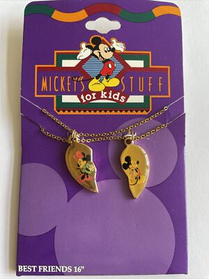 DISNEY MICKEYS STUFF FOR KIDS BEST FRIENDS 16'' NECKLACE SET NOS Vtg Ages 3 & Up