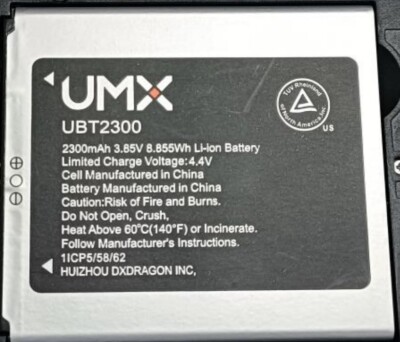 New OEM Original UMX UBT2300 Unimax U696CL 2300mAh Battery