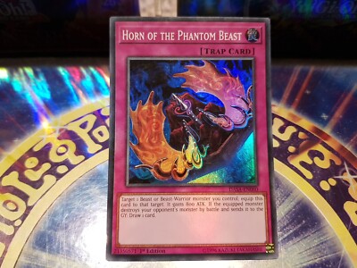 Yu-Gi-Oh! 1 × Super Rare Horn Of The Phantom Beast