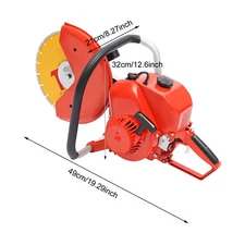 78.5CC 2 Stroke Gas Power Cement Concrete Cut off Saw Cutting Tool W/ Blade