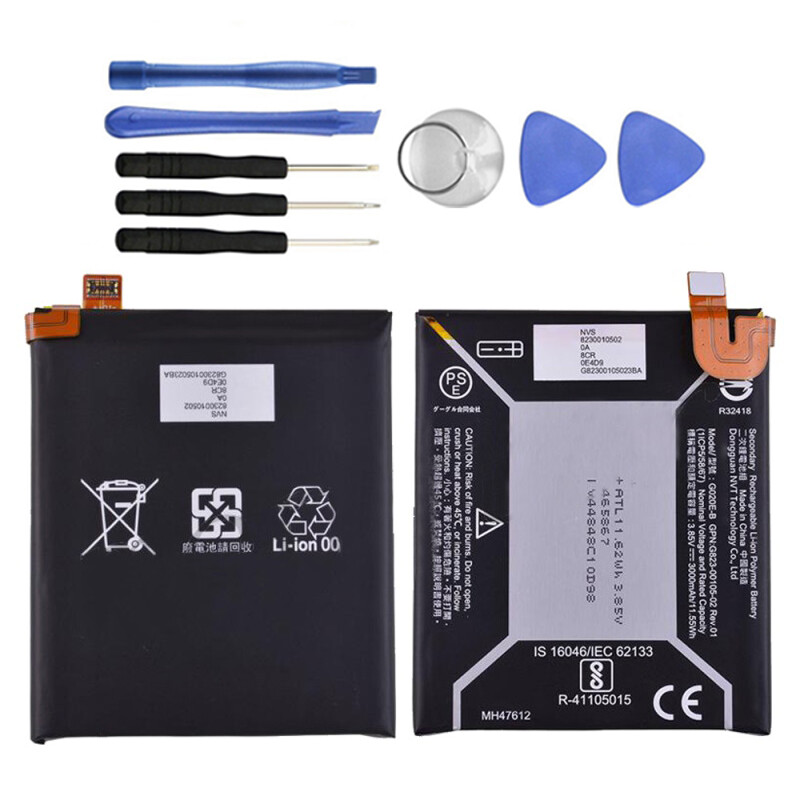 Google Pixel 3 XL Battery, SNSOU 4800mAh Li-Polymer Replacement Battery For HTC Google Pixel 3 XL G013C With Repair Replacement Kit Tools - Foto 14