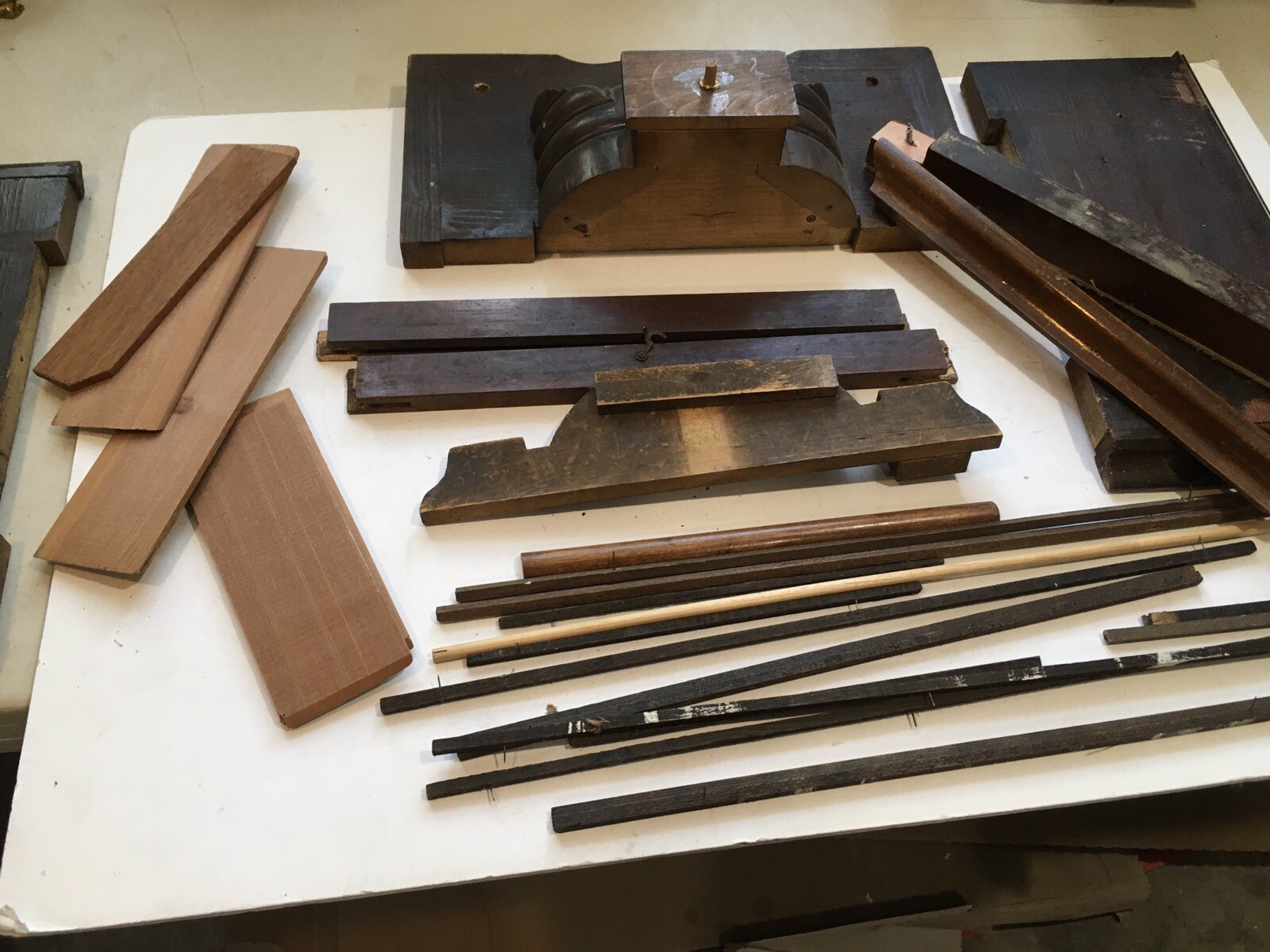 Antique/Vintage clock case mixed decorative wood part eBay