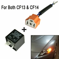 1 Set 3-Pin CF13 & CF14 Fix Turn Signal Flasher Relay Hyper Blinker Flash Issue