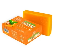 Turmeric Soap Bar for Face and Body 5.29oz, Handmade Cosmetic Soap Jabon Curcuma