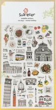 Suatelier Sonia Italy Rome stickers , travel, planner sticker, scrapbooking
