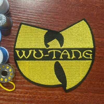 Wu Tang Clan Patch 90s East Coast Hip Hop Rap Embroidered Iron On 3.5x3.75''