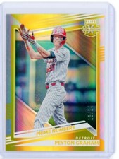 2022 Panini Elite Extra Edition PEYTON GRAHAM GOLD Aspirations RC Rookie 13/24