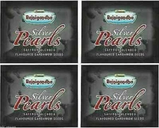 Rajnigandha Silver Pearls - 500 Pcs - Saffron Blended Flavoured Elaichi Cardamom