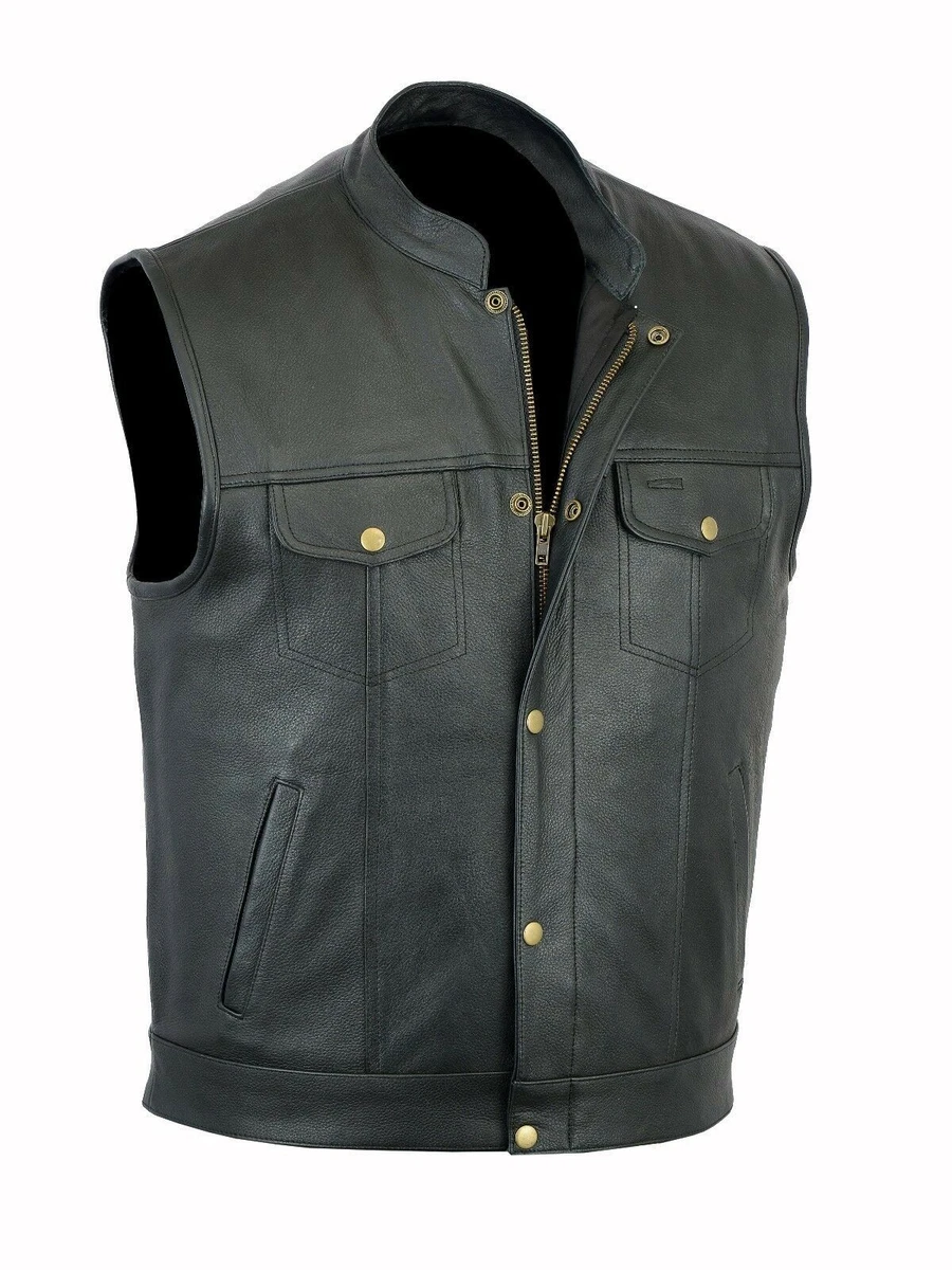 Leather biker deals cut