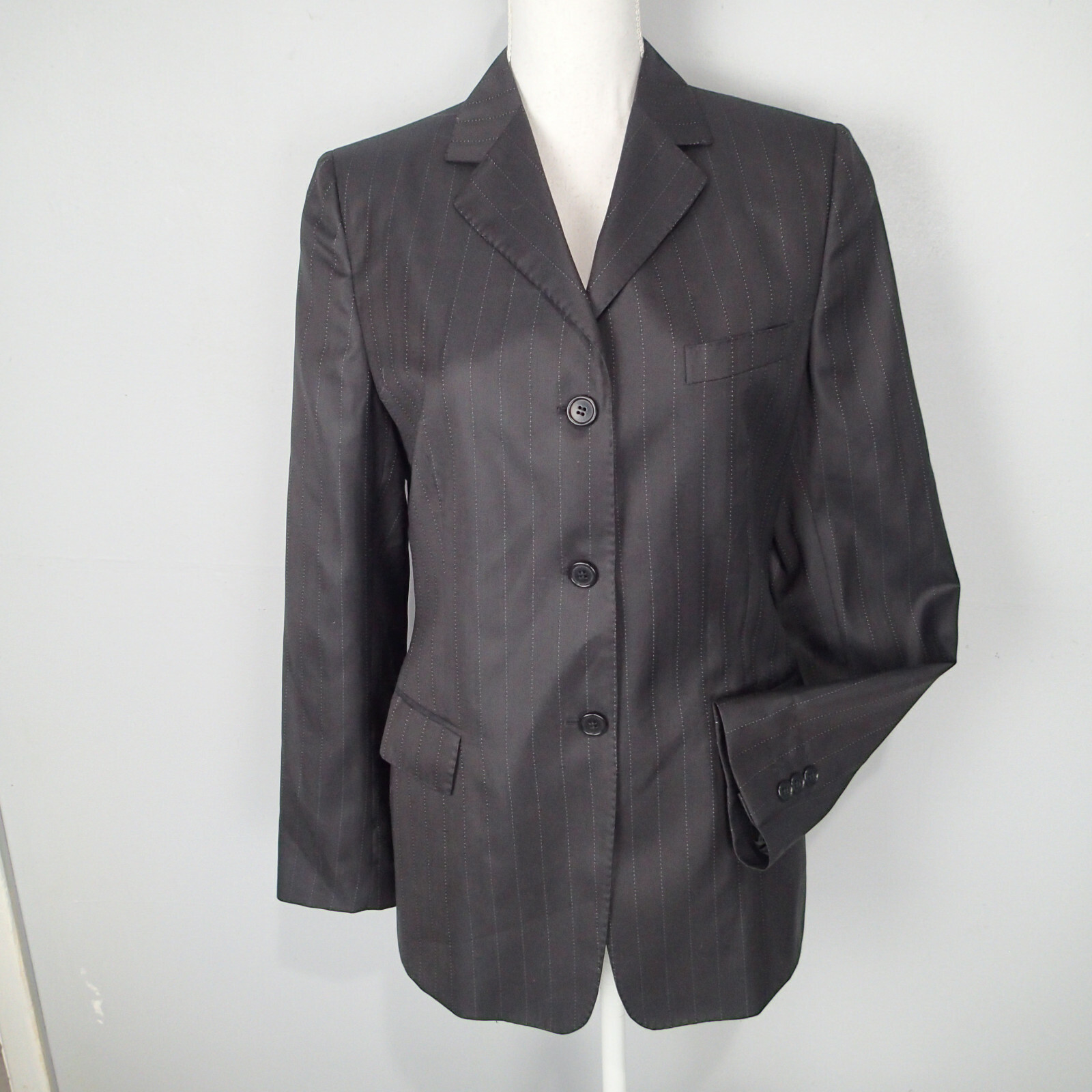 Faconnable Womens Blazer Suit Jacket stripes Size career work