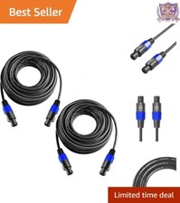 Professional Grade Speaker Cables 100ft SpeakOn to SpeakOn - Fast Assembly