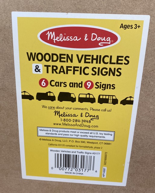 melissa and doug cars and signs