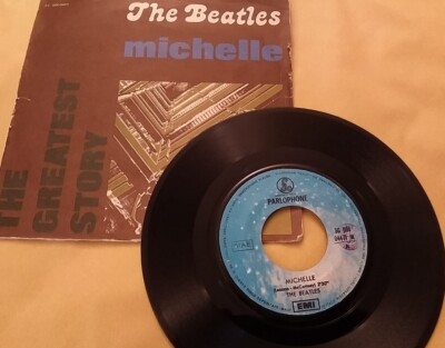 BEATLES Michelle /run for your life RAR 45 Runden 1966 Etikett BLAU   34,00