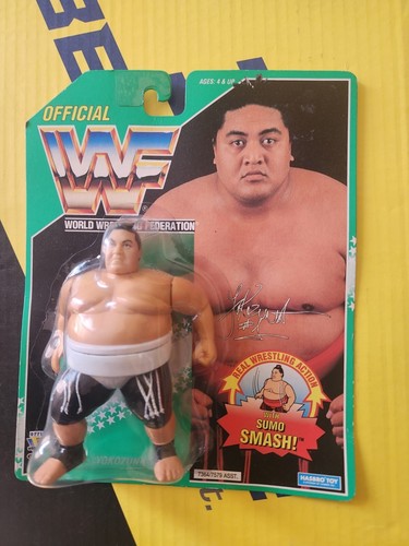 WWF Hasbro Red Card Series Yokozuna Wrestling Figu...
